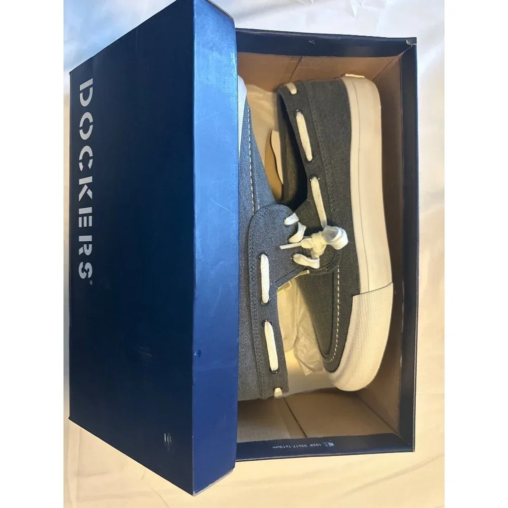 Dockers Men's Fenmore Boat Inspired‎ Sneakers - Navy, Size 9.5, NIB